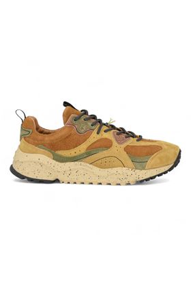 Sneaker uomo in camoscio multicolore. FLOWER MOUNTAIN | WAWEMAN-2E13